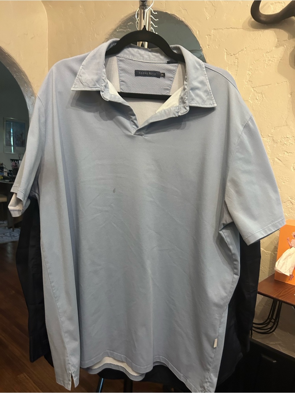 Stone Rose Light Blue Men's Polo